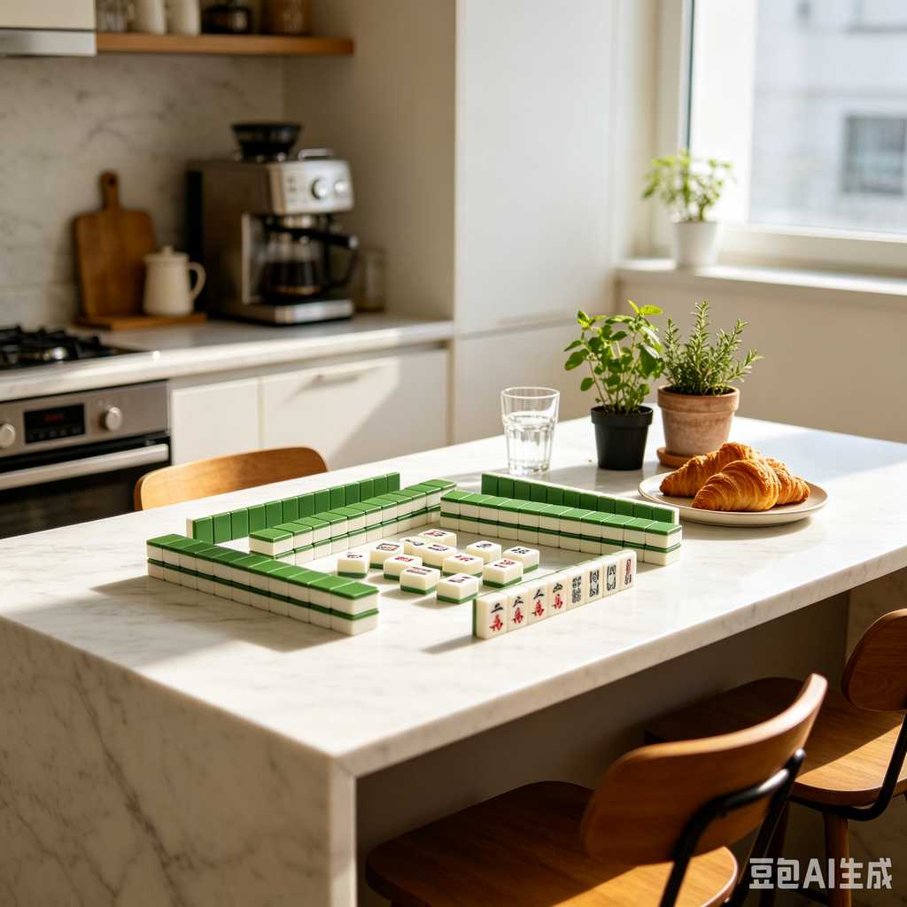 modern color mahjong tiles