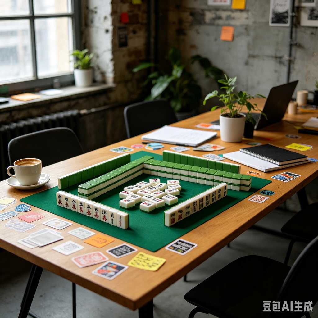 oil painting mahjong set